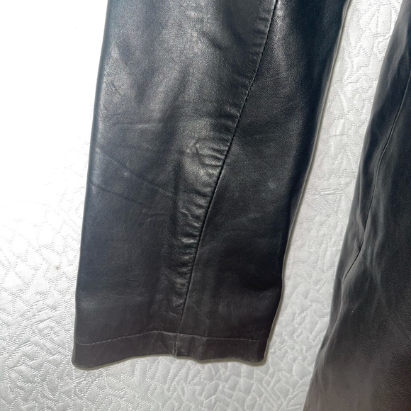 CRINKLED WASHED LEATHER TRENCH - Picture 12 of 15